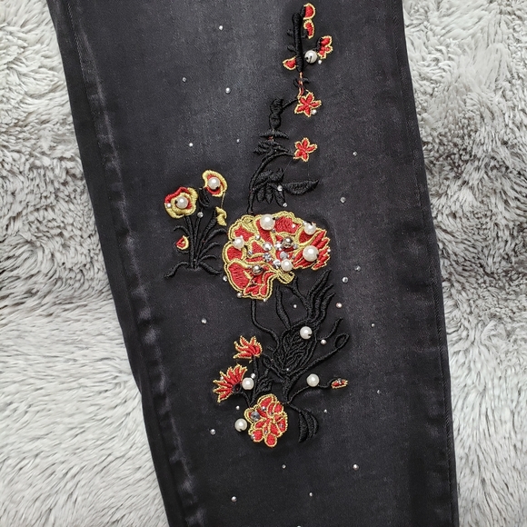 Black charcoal Bebe jeans , jegging for woman - Picture 9 of 10